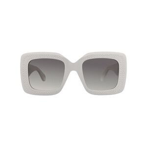 Alaia Square-Frame Recycled Acetate Sunglasses Grey Womens